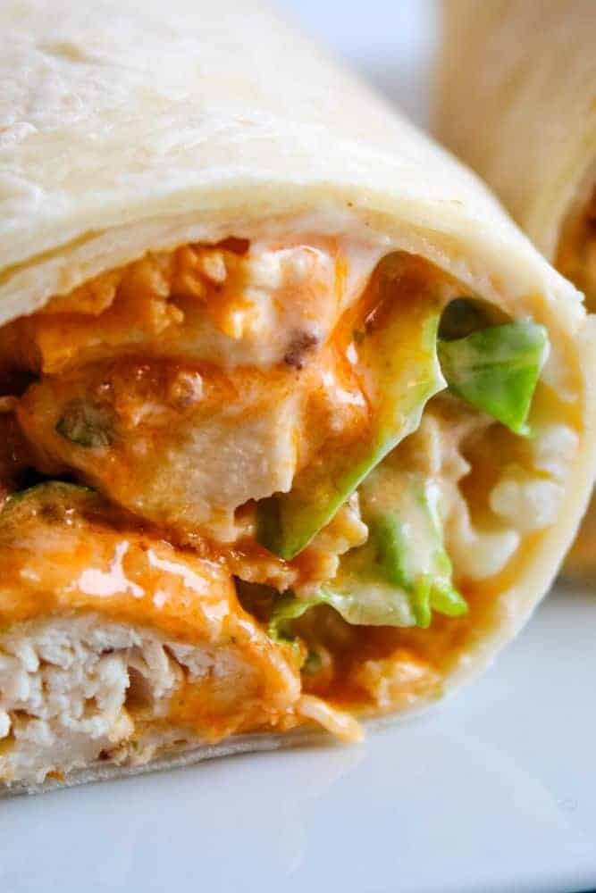 5-Minute Buffalo Chicken Wrap