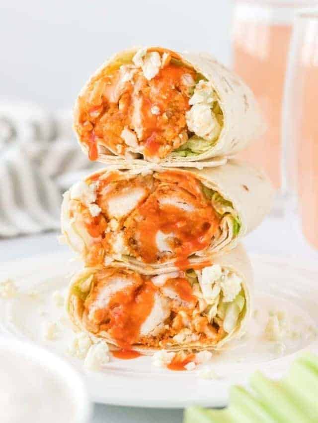 5-Minute Buffalo Chicken Wrap! - Everyday Family Cooking