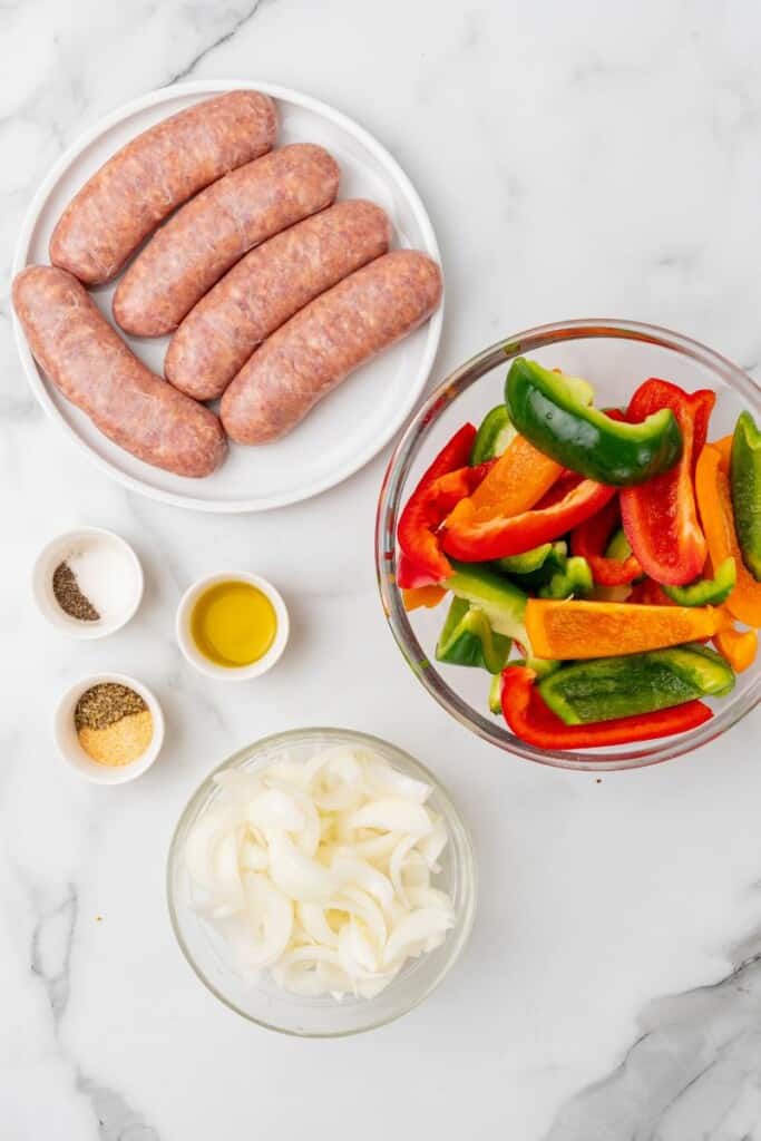 Ingredients needed to make italian sausage in the air fryer