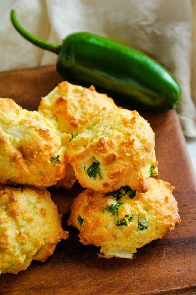 Air Fryer Hush Puppies with jalapeno pepper