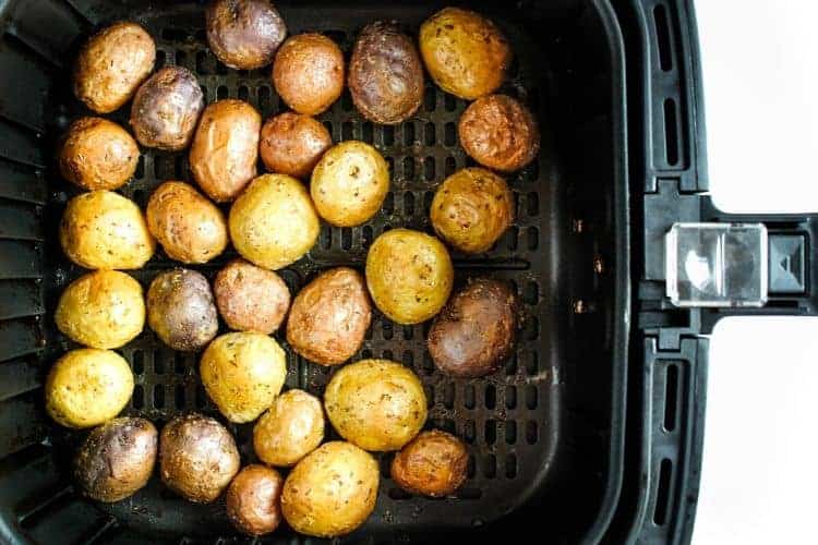 Cooked Baby Potatoes in Air Fryer