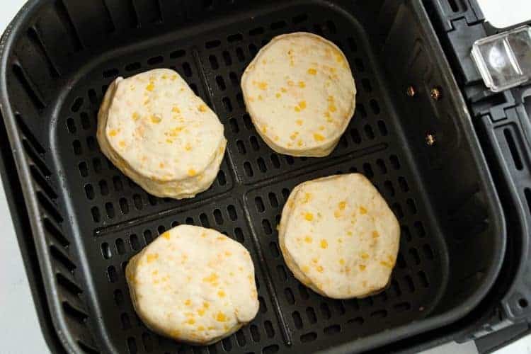 Raw donuts in Air Fryer