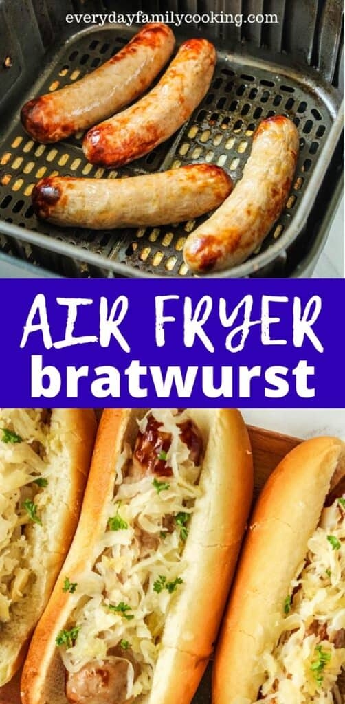 Bratwurst con Air Fryer – ¡Frescos y congelados! Bratwurst con Air Fryer – ¡Frescos y congelados!