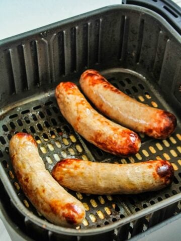 cooked bats in air fryer basket