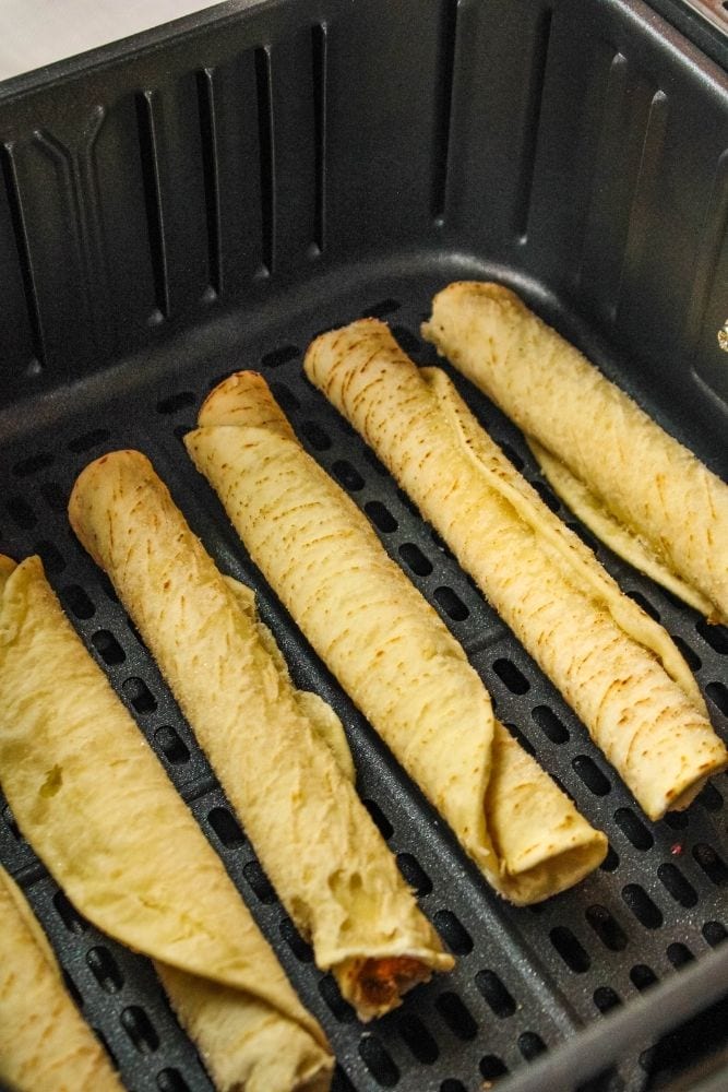 Frozen taquitos in the air fryer