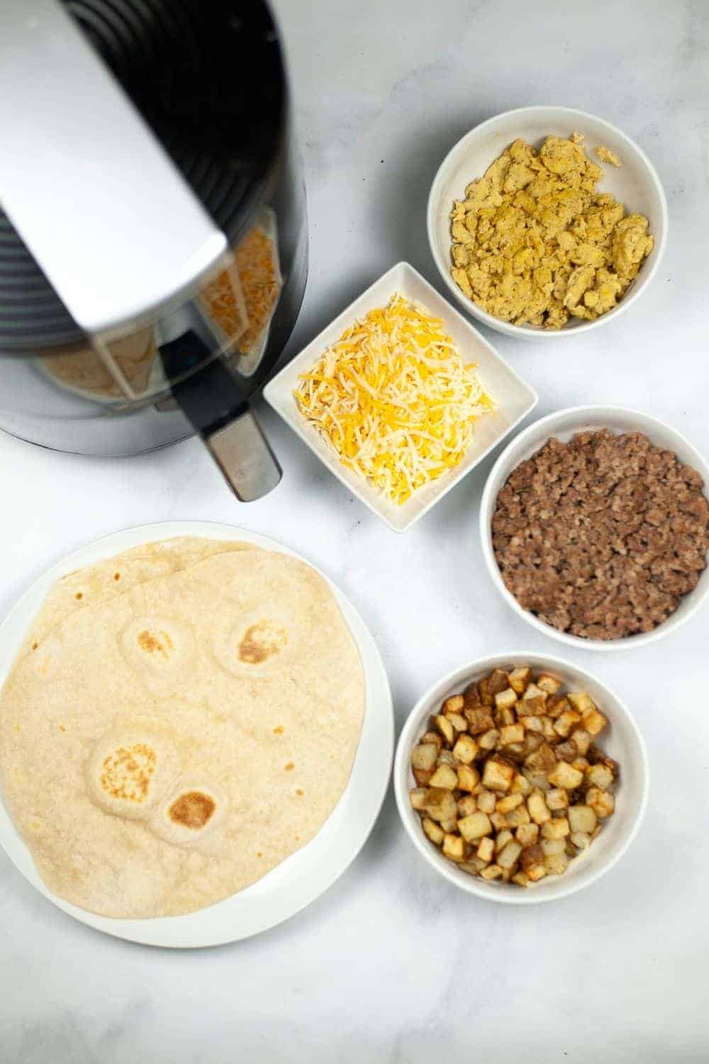 Air Fryer Breakfast Burritos (Fresh and Frozen) Everyday Family Cooking
