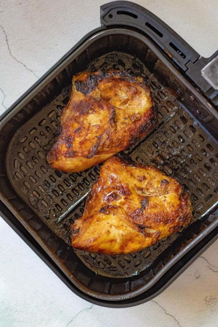 Cooked bone in chicken in air fryer