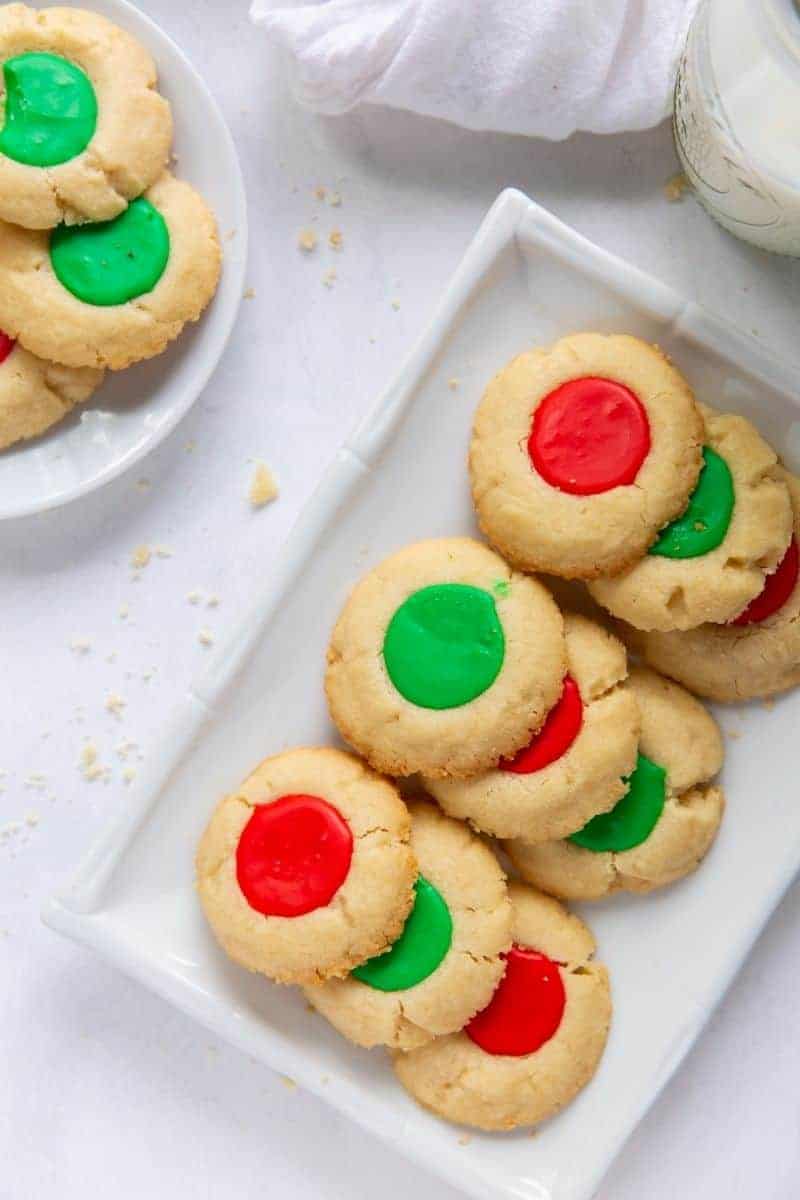 Easy iced thumbprint cookies everyday family cooking