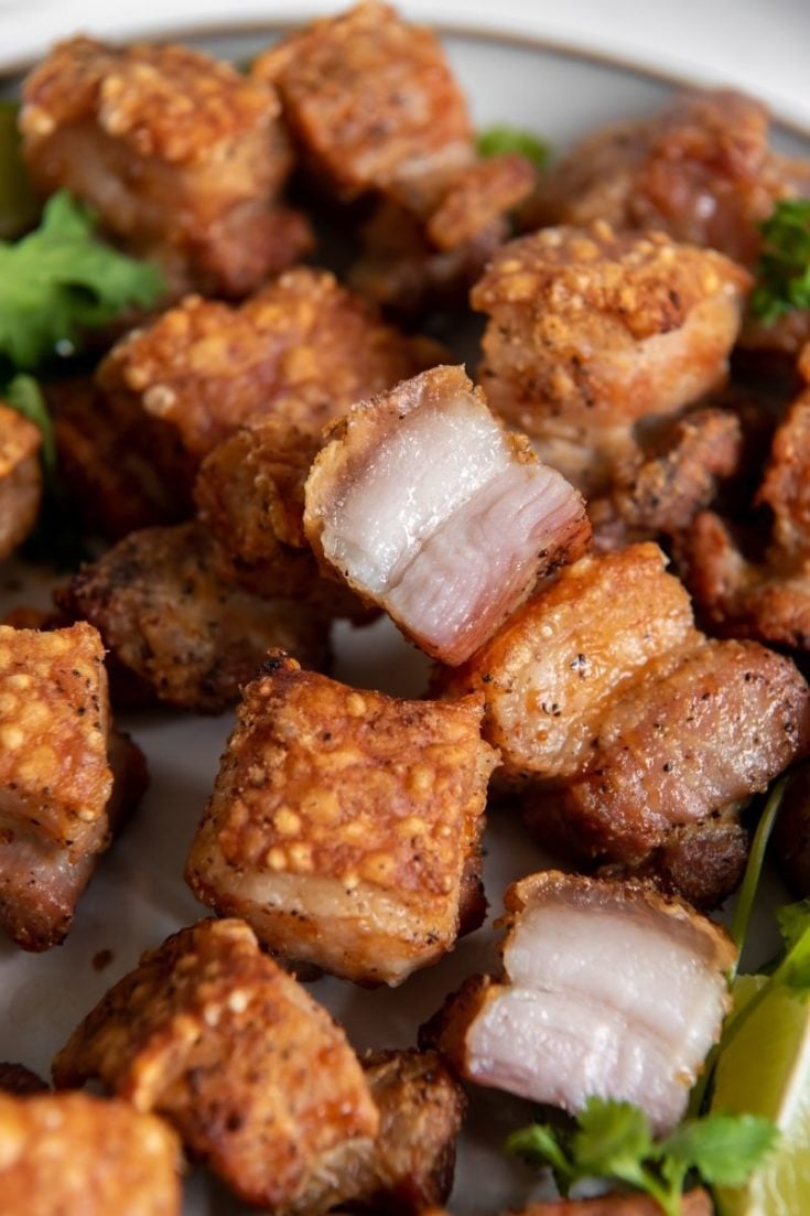 Air Fryer Crispy Pork Belly (SUPER CRISPY) - CJ Eats Recipes