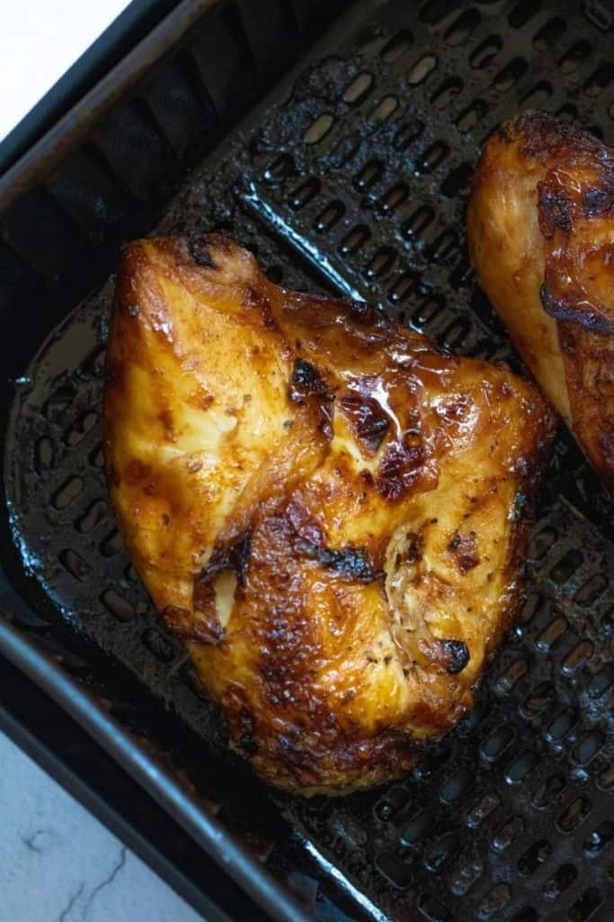 Bone in chicken breast in an air fryer