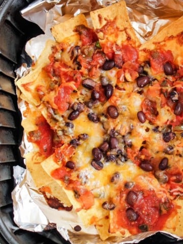 Nachos with Foil in the Air Fryer
