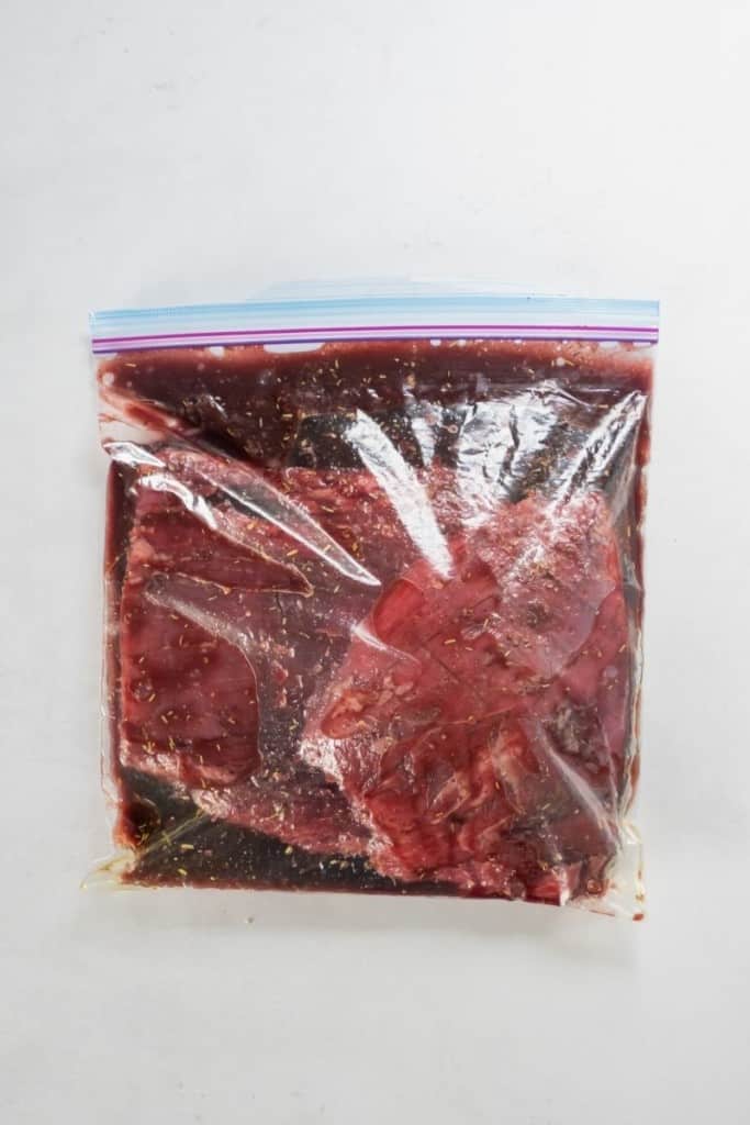 marinate the flank steak before cooking in air fryer