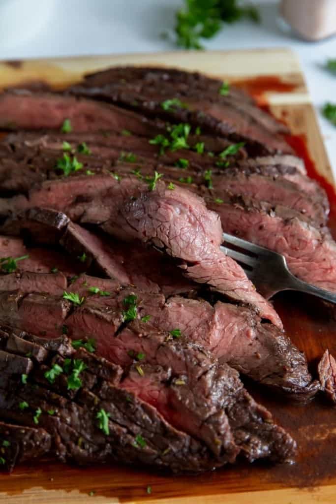 flank steak cooked in air fryer