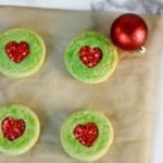 Delicious and festive Grinch sugar cookies
