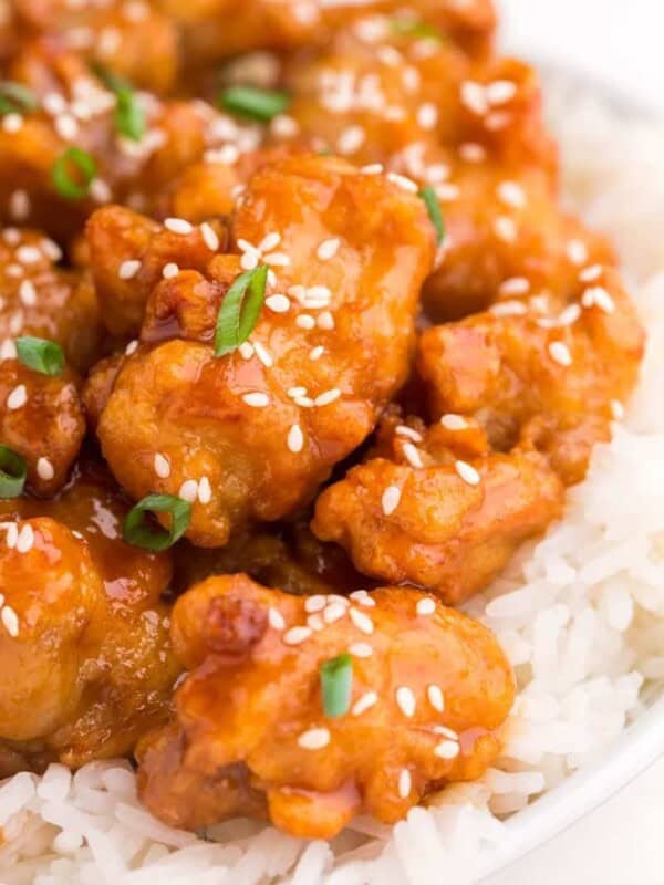 Crispy and flavorful air fryer mandarin orange chicken