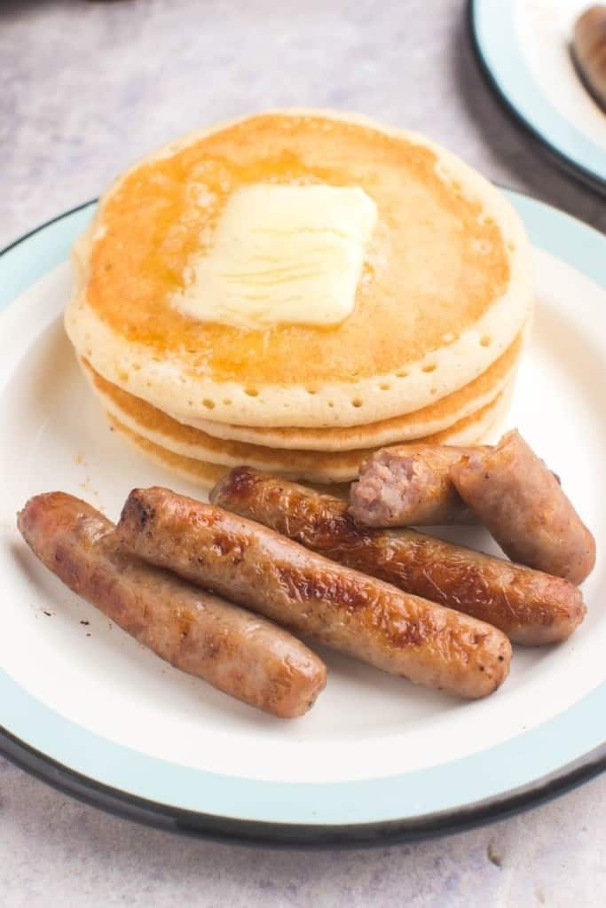 air fryer sausage with pancakes