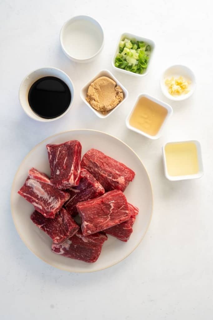 ingredients for air fryer short ribs