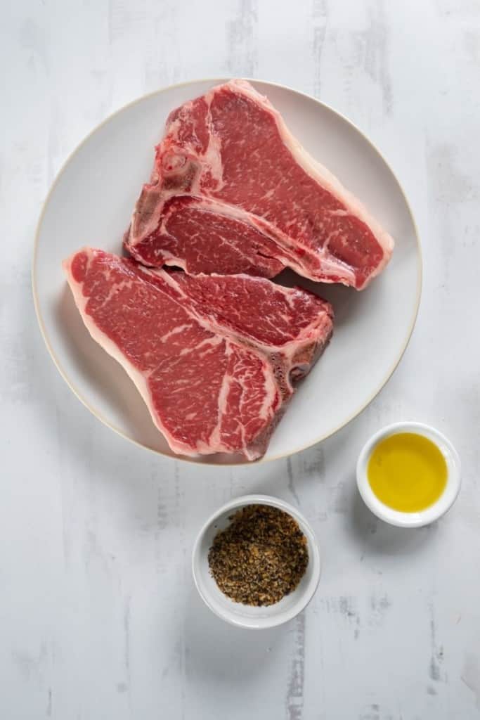 ingredients for cooked steak in air fryer