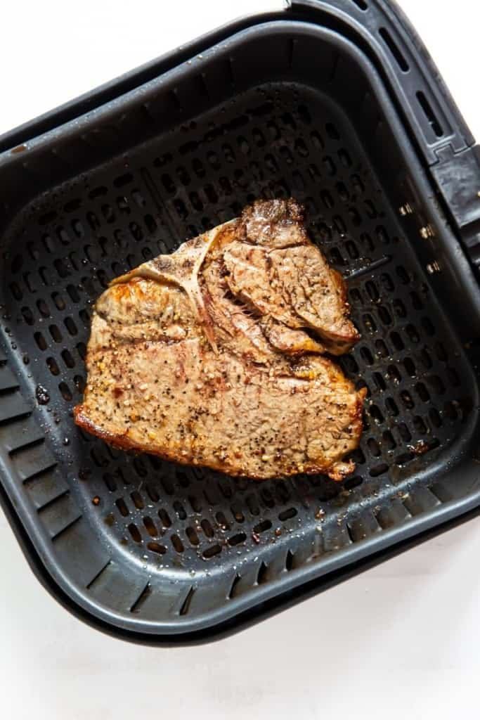 flip over steak in air fryer