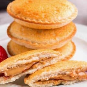 Delicious and gooey uncrustables made in air fryer