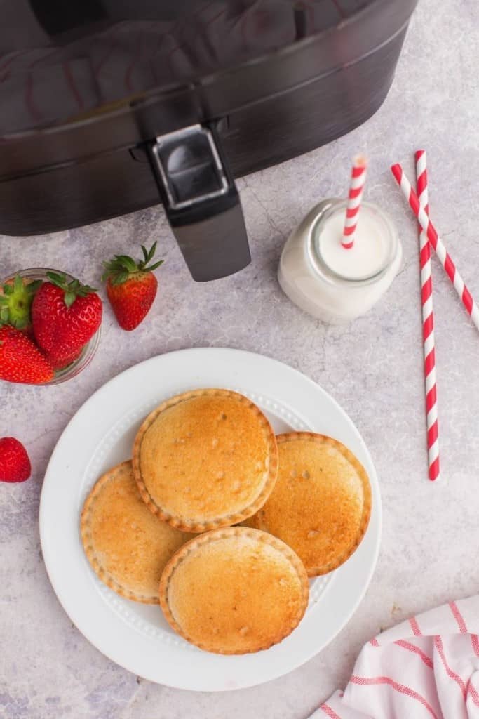 air fryer uncrustables on plate