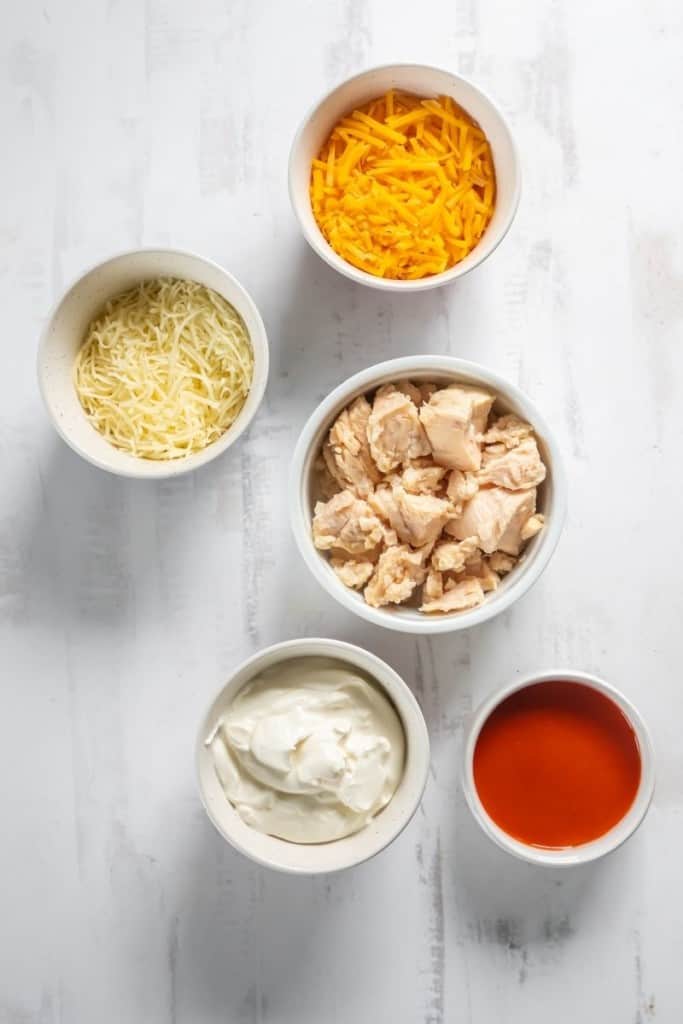ingredients for buffalo chicken dip without sour cream