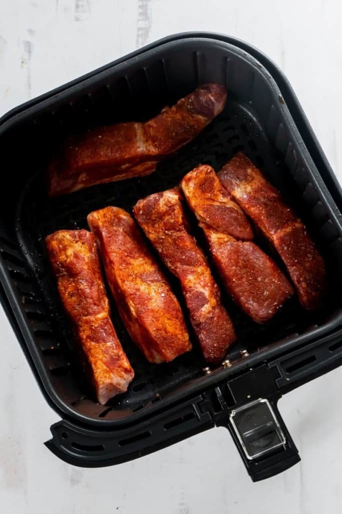 place ribs in a single layer in air fryer