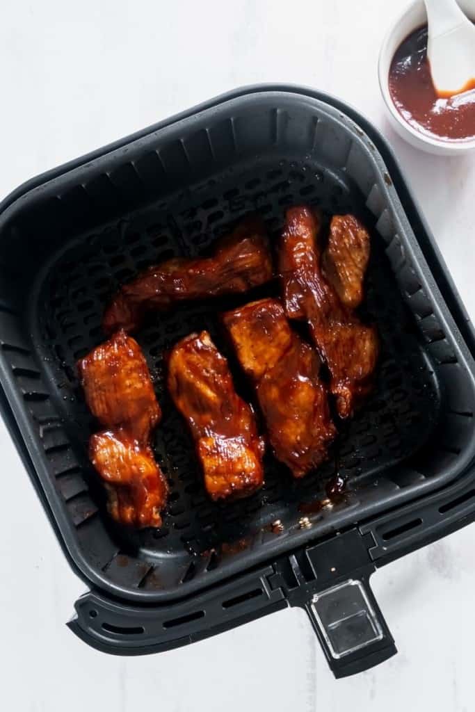 flip country-style ribs in air fryer