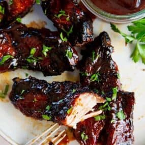 Juicy and tender country-style ribs in air fryer