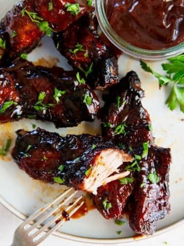 Juicy and tender country-style ribs in air fryer