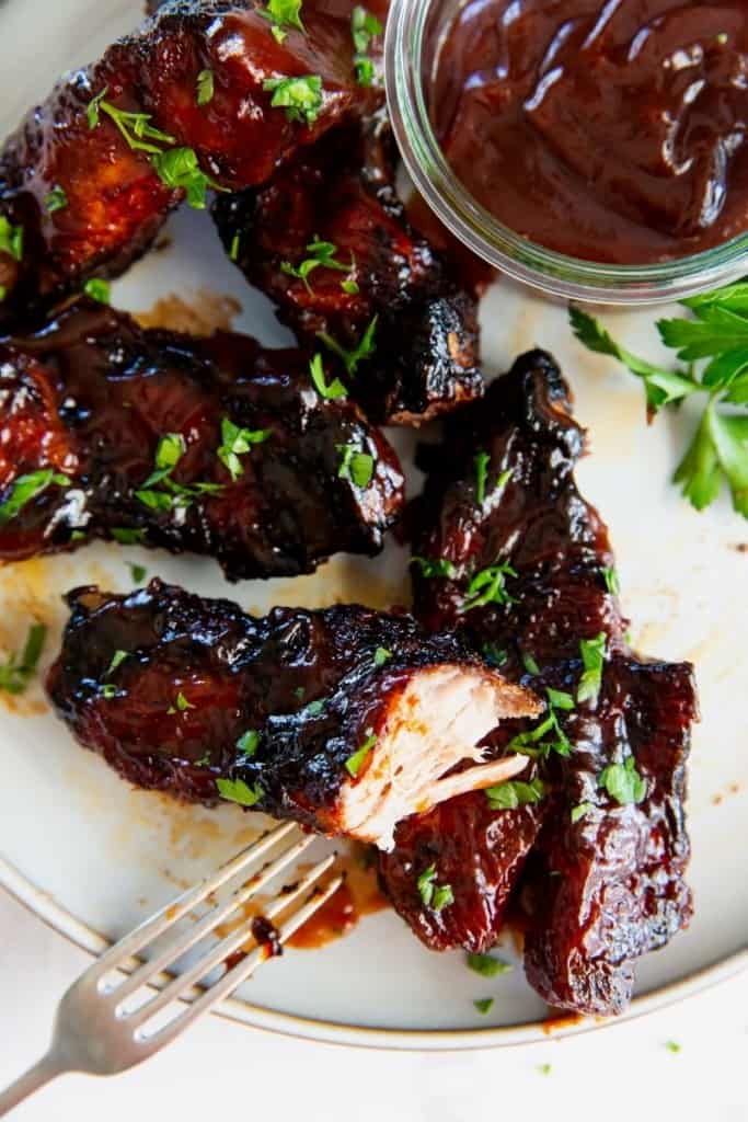 Juicy and tender country-style ribs in air fryer