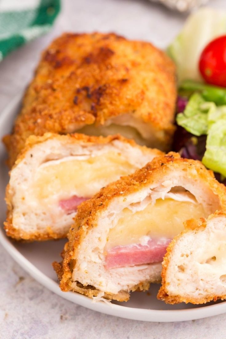 Bacon Wrapped Chicken Cordon Bleu - Fit Mom Journey