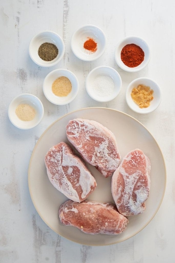 ingredients for frozen pork chops in air fryer