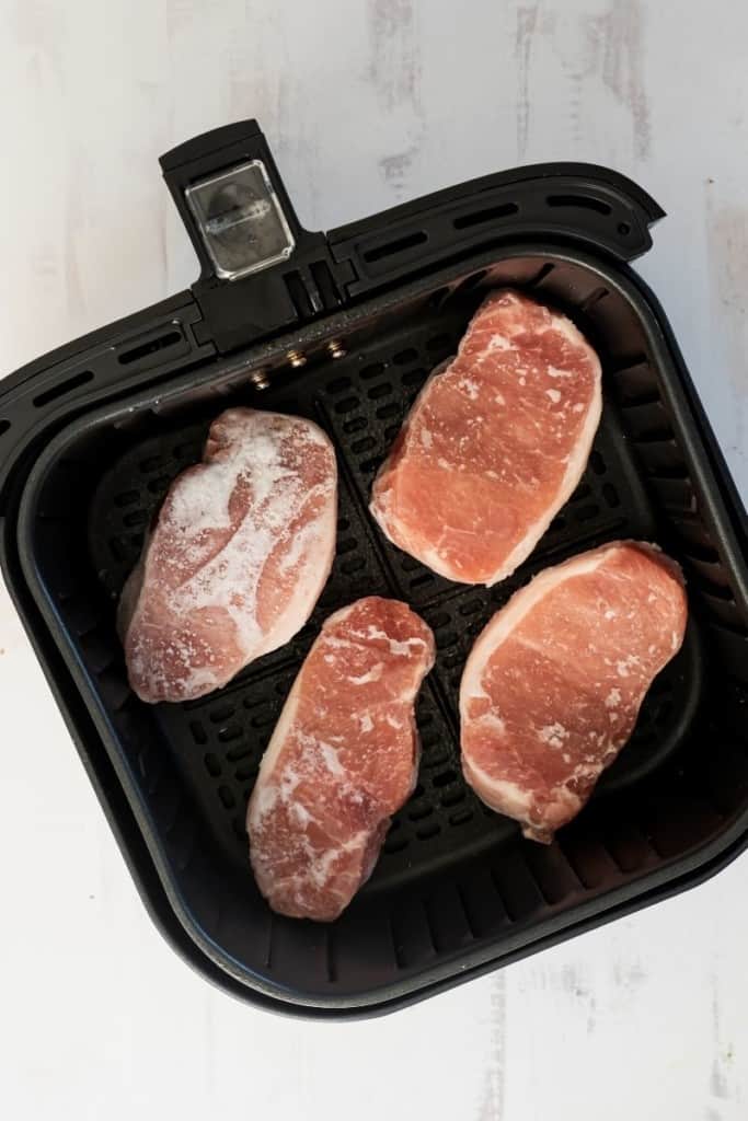defrost pork chops in air fryer