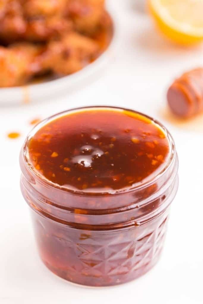 jar of honey sriracha sauce