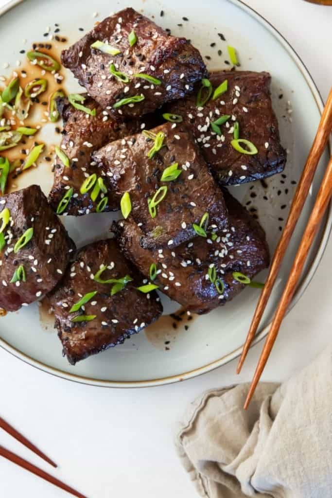 reheated ribs in air fryer on plate