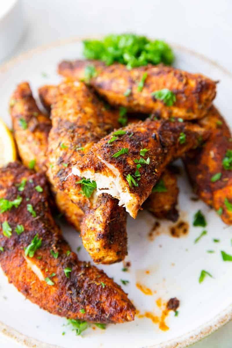 Air Fryer Chicken Tenders -- No Breading | Everyday Family Cooking