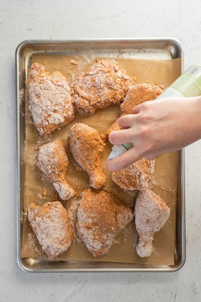 prep all chicken tenders before cooking in air fryer