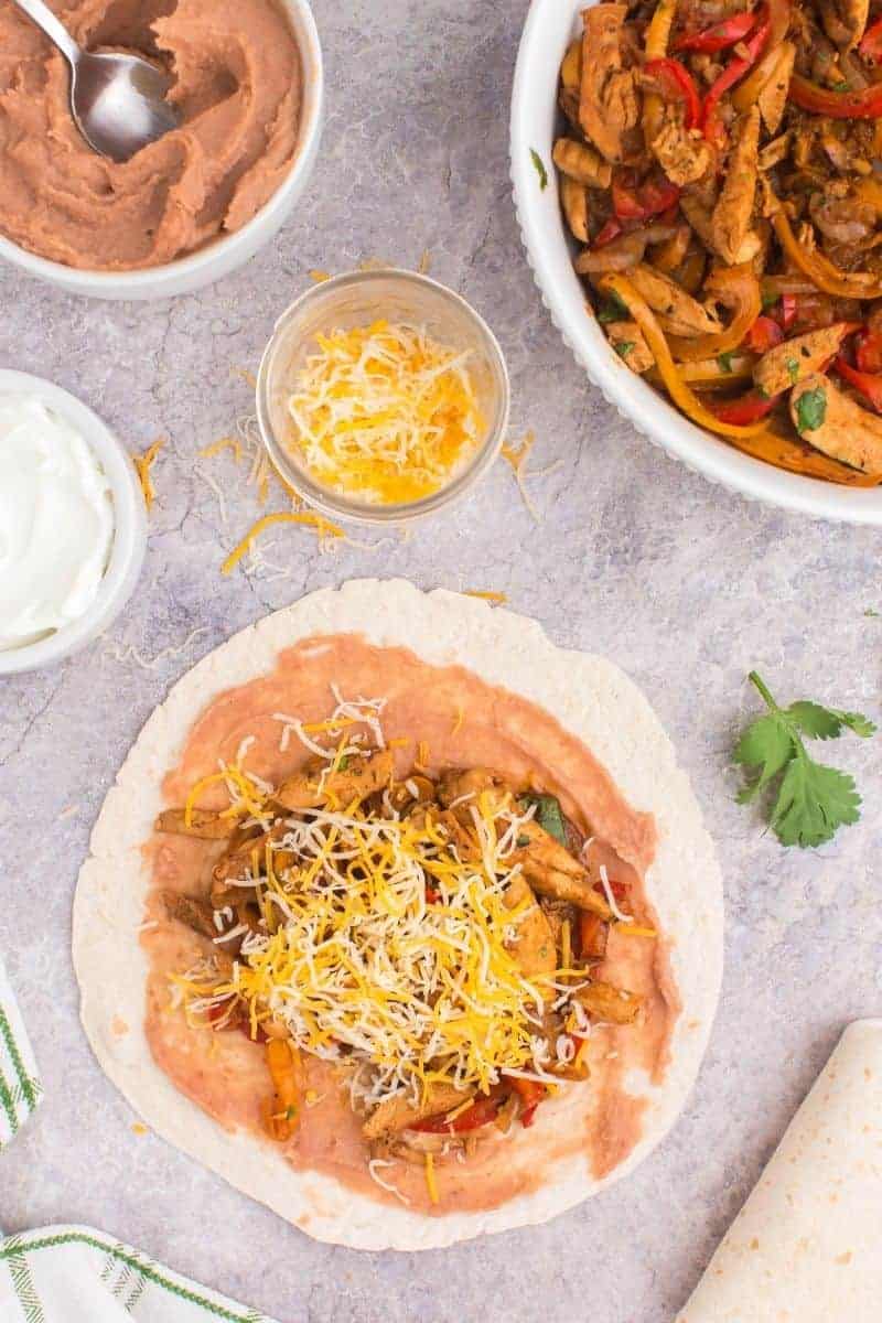 Chicken Fajita Wrap Everyday Family Cooking