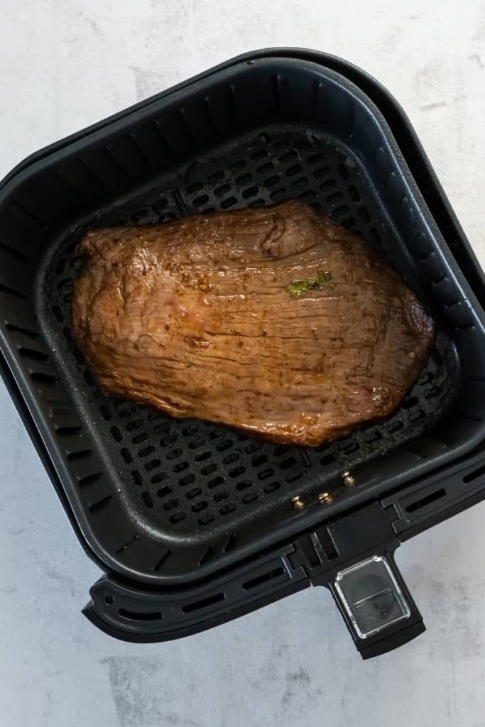 flip skirt steak over during air fryer cook time