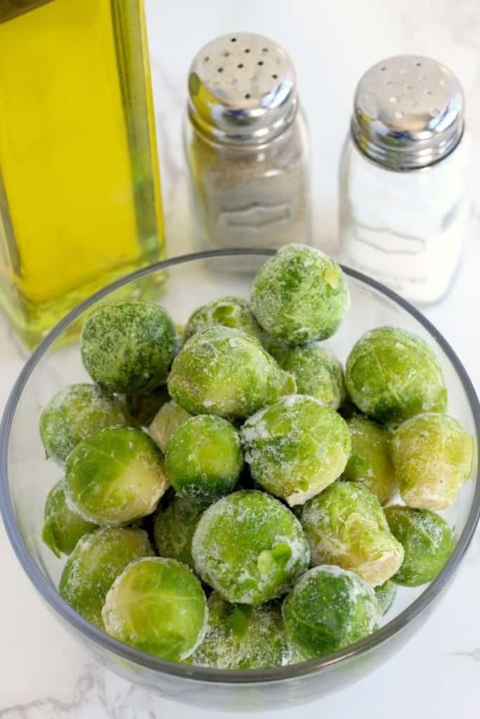 add salt and pepper to brussel sprouts