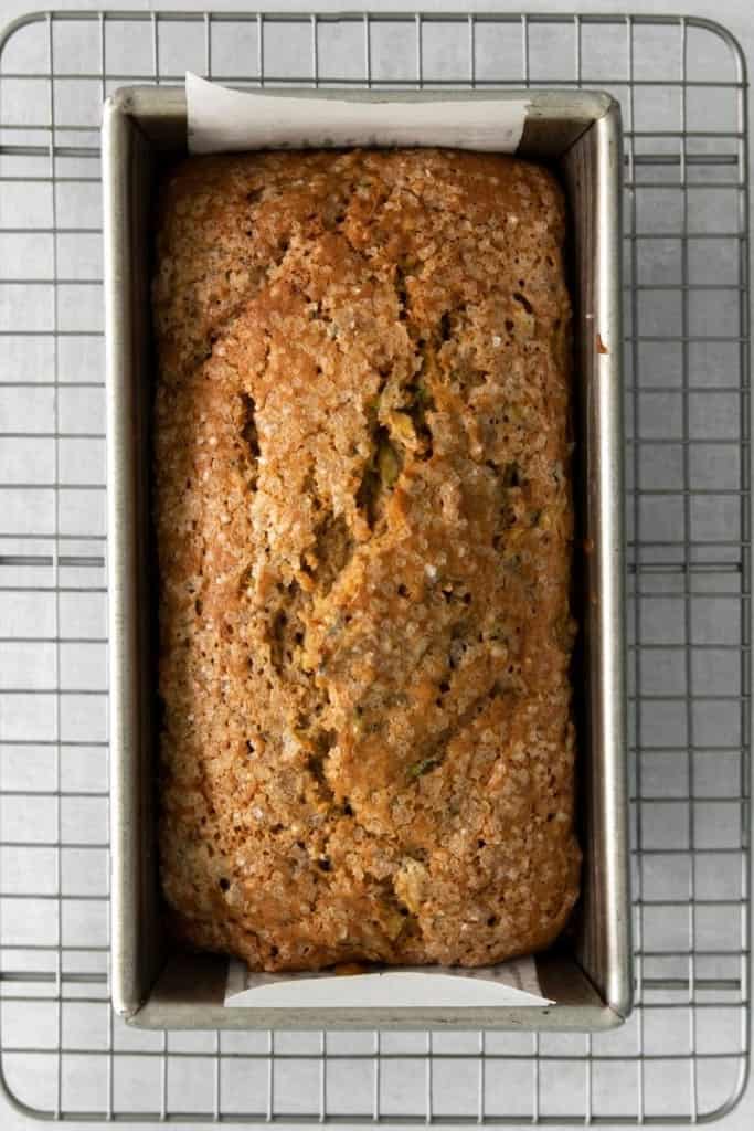 cook zucchini bread in oven for 50 to 55 minutes