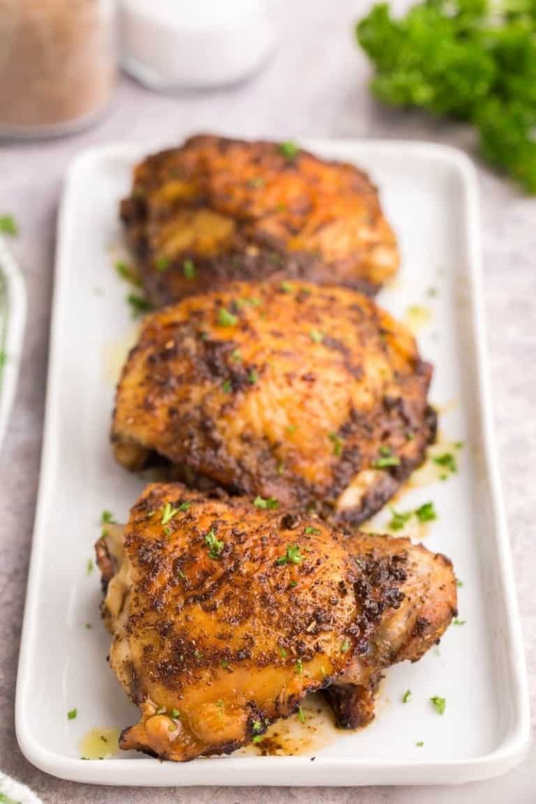 Air Fryer Bone in Chicken Thighs Everyday Family Cooking