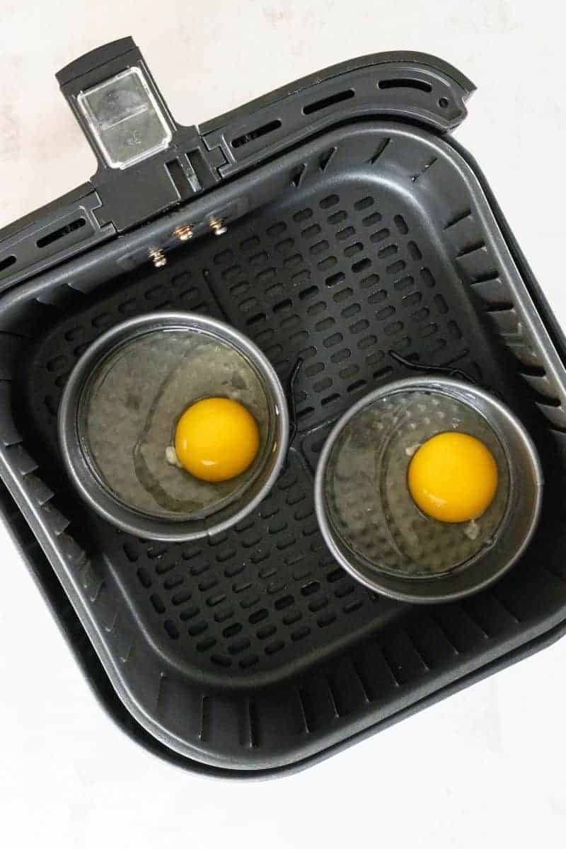 Fried egg in the air fryer everyday family cooking