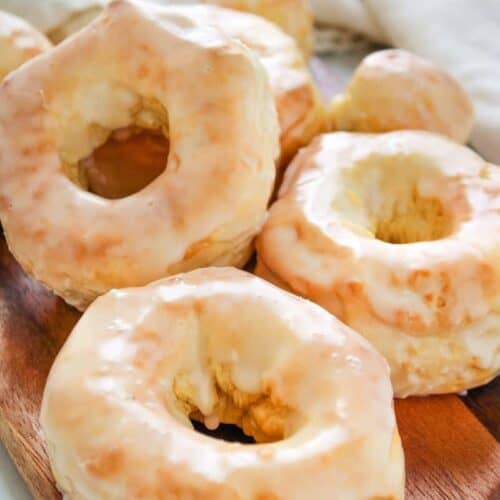 air fryer donuts in a stack