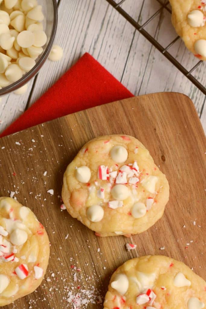 peppermint white chocolate cookies