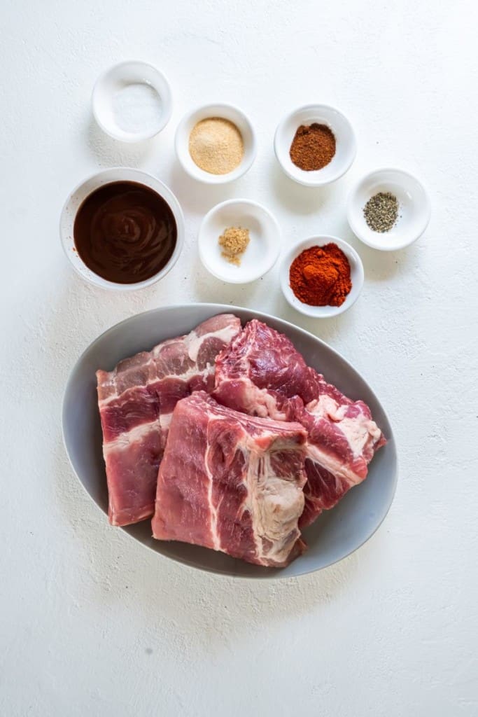 ingredients to make air fryer baby back ribs