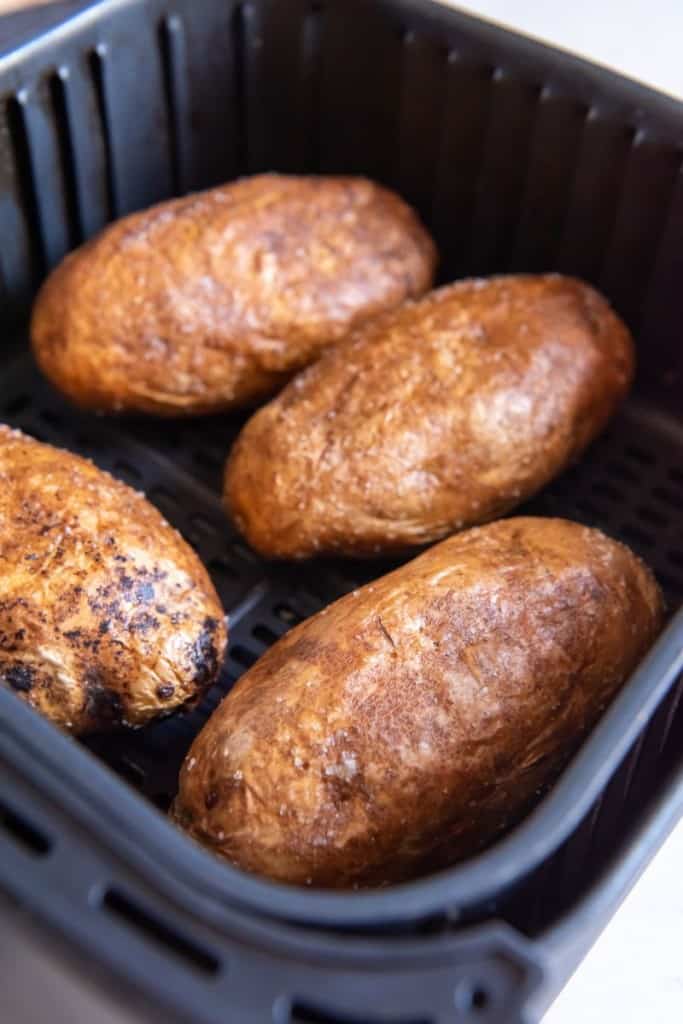 air fried baked potatoes