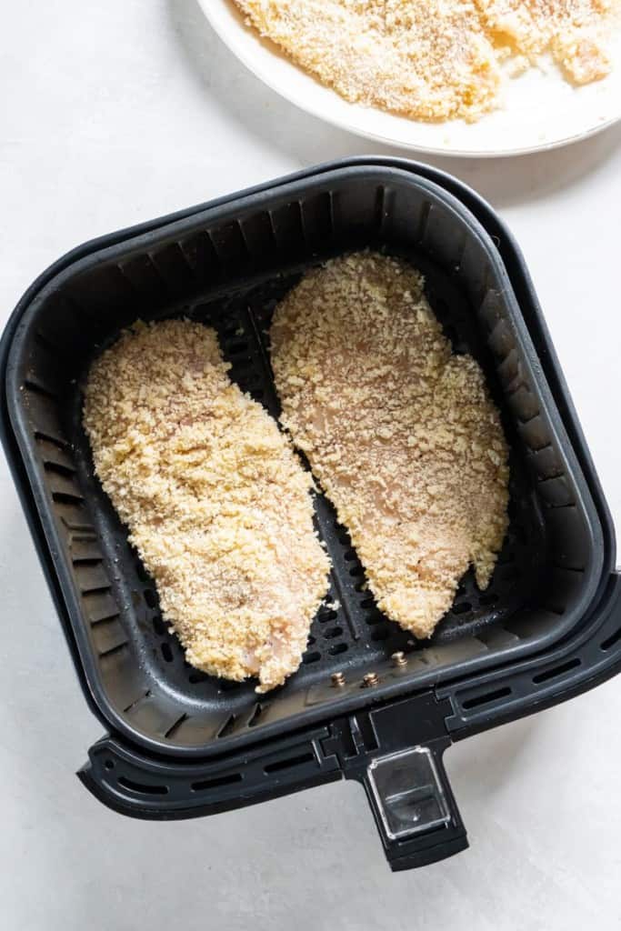 air fryer with chicken katsu