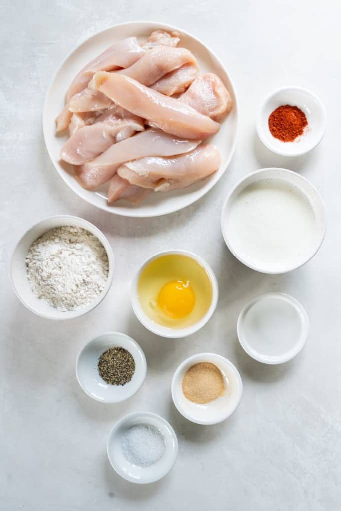 ingredients to make air fryer chicken tenders with flour no breadcrumbs